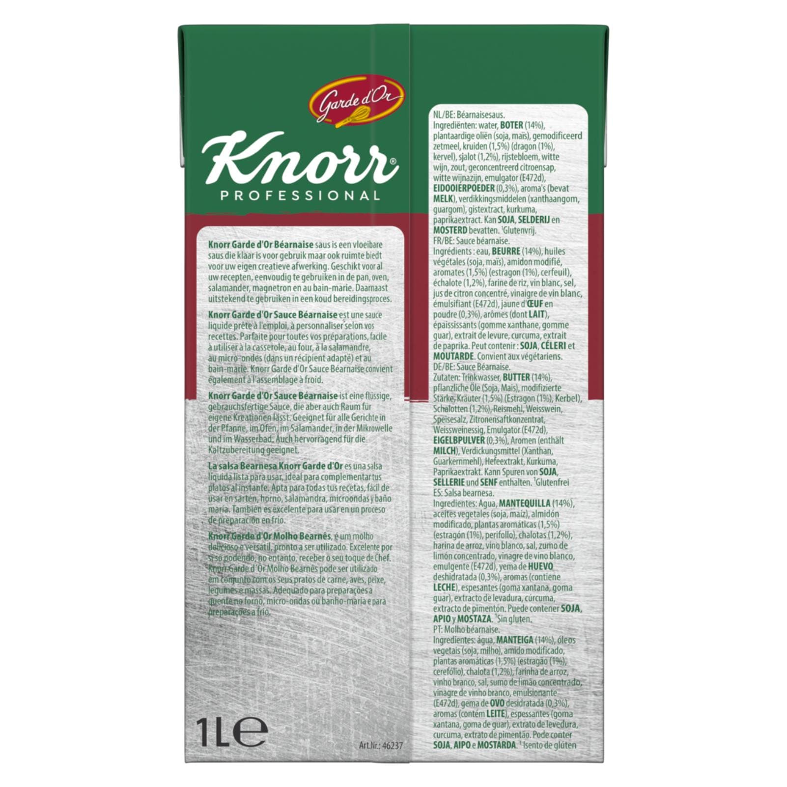 Knorr Molho Bearnês 1Lt - 